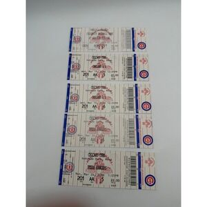Lot of 5 2008 Chicago Cubs Spring Training Ticket Stubs Hohokam Park Mesa AZ